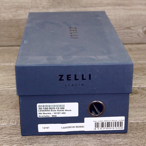 * NIB * $495 Nordstrom ZELLI Italia 12 M Red Goatskin Suede * add $15 Trees main image 3